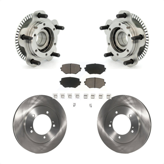 Hub Bearing Assembly Disc Brake Rotor Pad Front Kit For Suzuki Grand Vitara XL-7