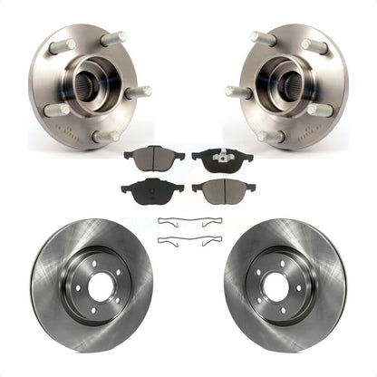 Hub Bearing Assembly Disc Brake Rotor & Pads Front Kit For Volvo S40 C30 V50 C70