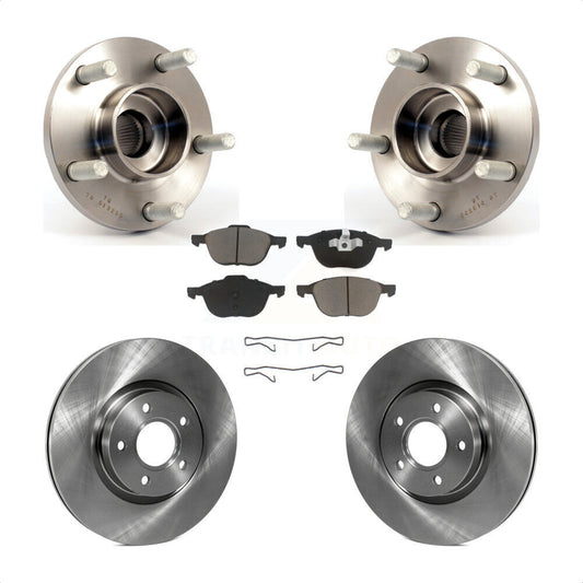 Hub Bearing Assembly Disc Brake Rotor & Pads Front Kit For Volvo S40 C30 V50 C70