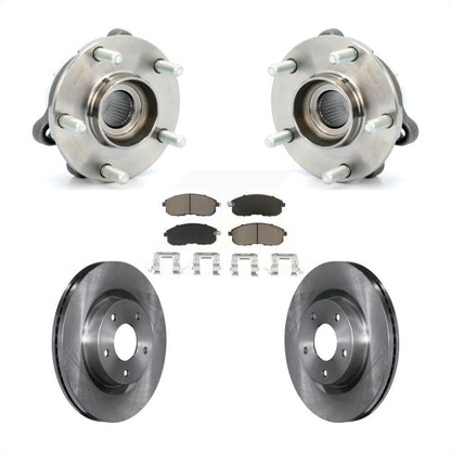 Hub Bearing Assembly Disc Brake Rotors And Pads Front Kit For Nissan Altima