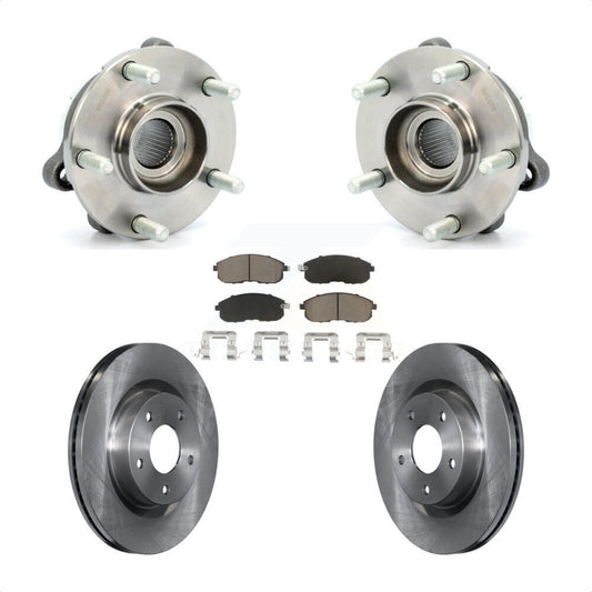 Hub Bearing Assembly Disc Brake Rotors And Pads Front Kit For Nissan Altima