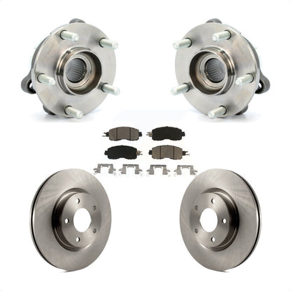 Hub Bearing Assembly Disc Brake Rotors And Pads Front Kit For Nissan Altima