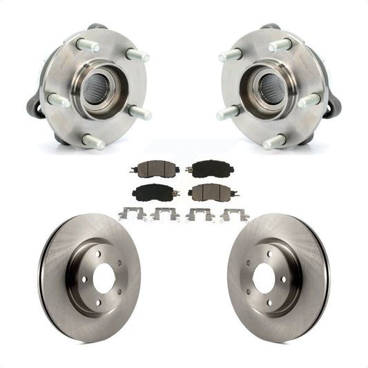 Hub Bearing Assembly Disc Brake Rotors And Pads Front Kit For Nissan Altima