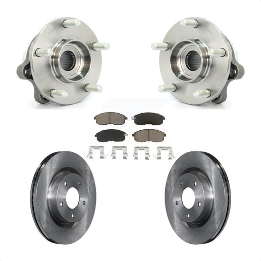Hub Bearing Assembly Disc Brake Rotors And Pads Front Kit For Nissan Altima