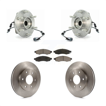 Hub Bearing Brake Rotor & Pads Front Kit For Nissan TITAN Pathfinder Armada QX56