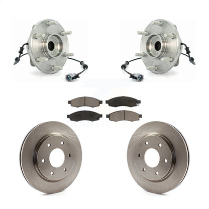 Hub Bearing Disc Brake Rotor Pad Front Kit For Nissan TITAN INFINITI QX56 Armada