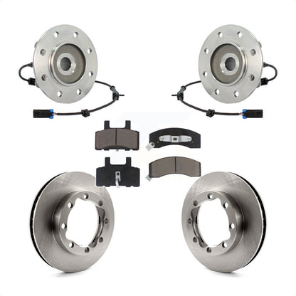 Hub Bearing Brake Rotor Pads Front Kit For K2500 Chevrolet GMC K3500 K1500 Tahoe