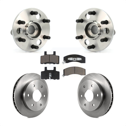 Hub Bearing Brake Rotor And Pad Front Kit For Chevrolet K2500 Suburban K1500 GMC