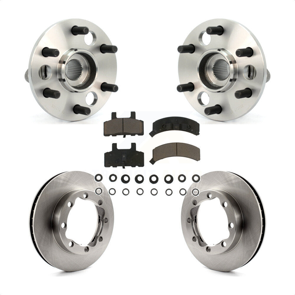 Hub Bearing Disc Brake Rotor Pad Front Kit For 1994 K1500 Suburban Chevrolet GMC