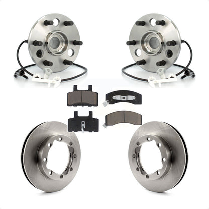 Hub Bearing Brake Rotor Pad Front Kit For Chevrolet Tahoe 4WD with DIESEL engine