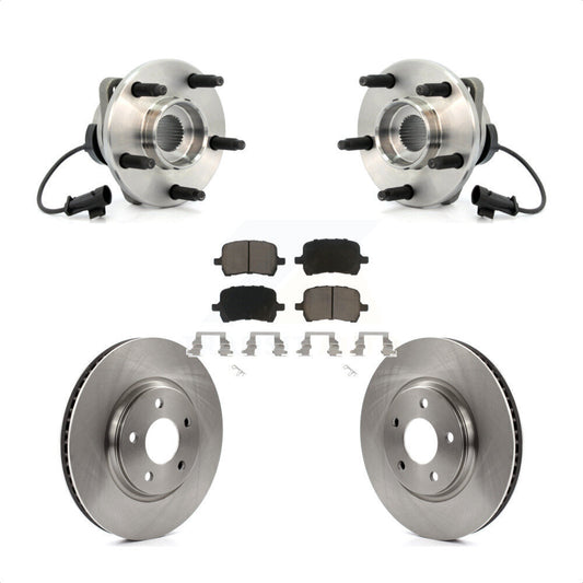 Hub Bearing Brake Rotor And Pad Front Kit For Chevrolet Malibu Pontiac G6 Saturn