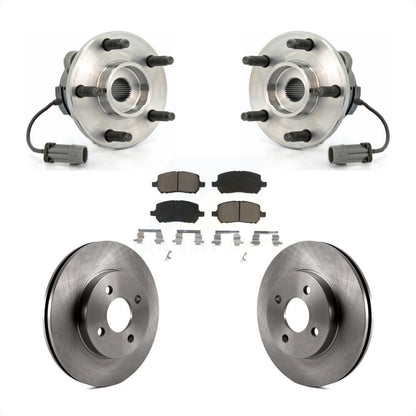 Hub Bearing Assembly Brake Rotor & Pads Front Kit For Saturn Ion Pontiac Pursuit