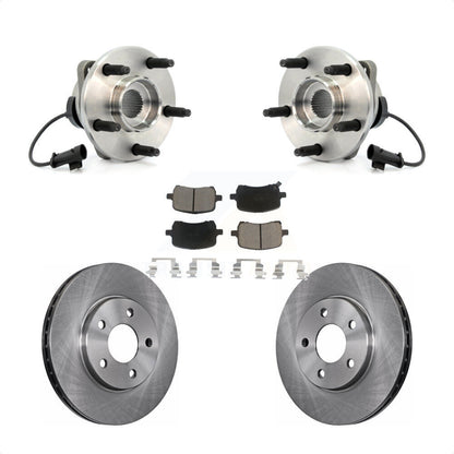 Hub Bearing Assembly Disc Brake Rotors And Pads Front Kit For Chevrolet Malibu