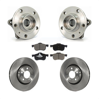 Hub Bearing Assembly Disc Brake Rotor & Pad Front Kit For Volvo S60 XC70 V70 S80
