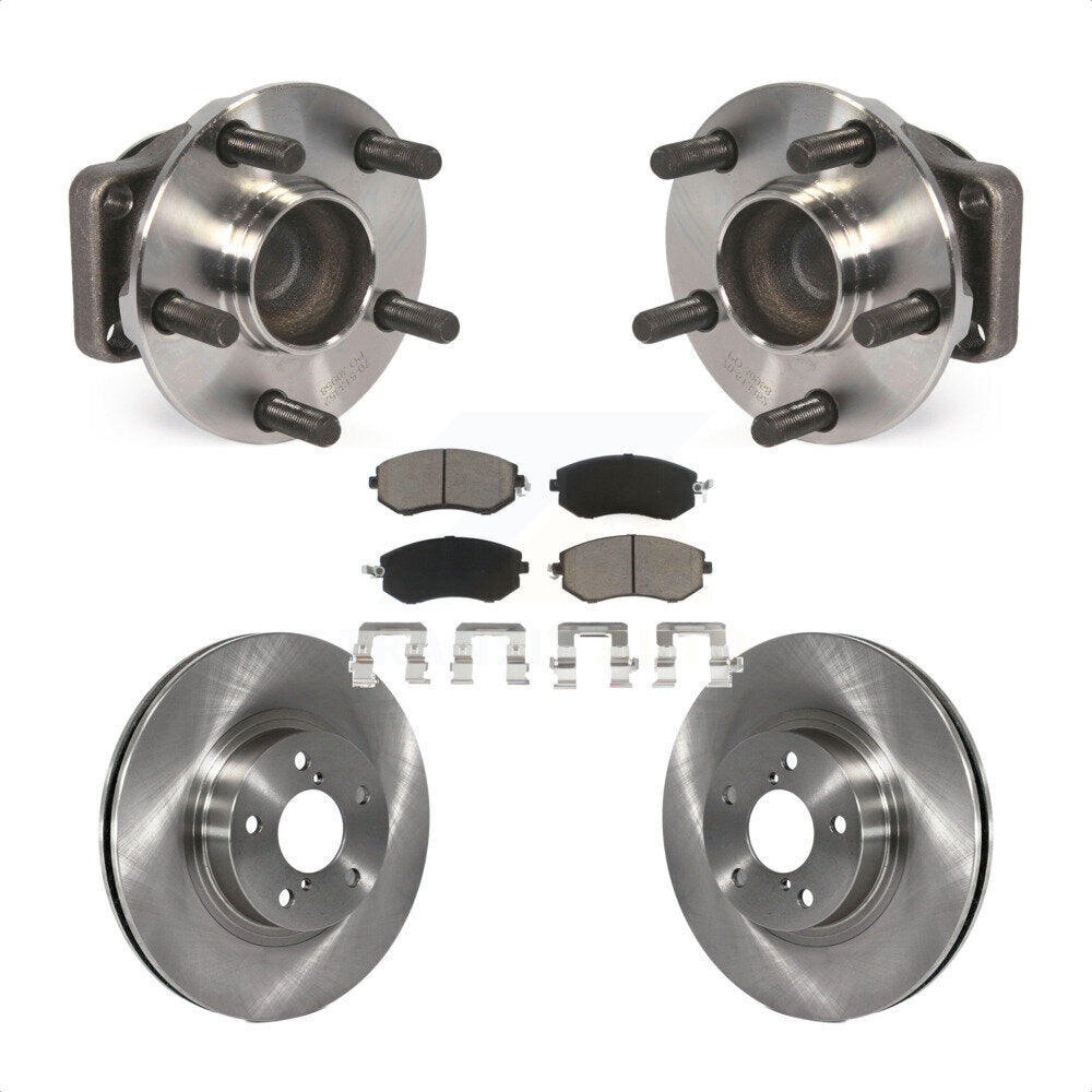 Hub Bearing Disc Brake Rotor & Pad Front Kit For 2013-2016 Scion FR-S Subaru BRZ