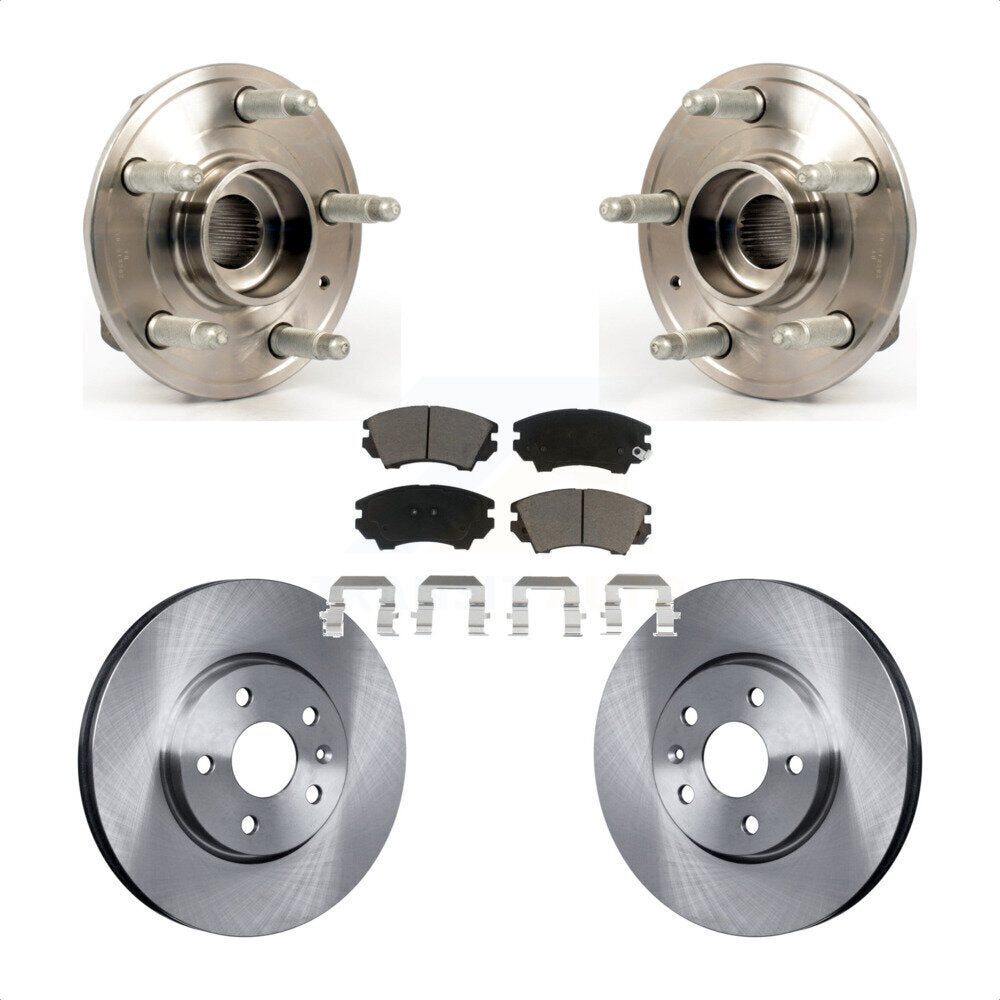 Hub Bearing Assembly Disc Brake Rotors And Pads Front Kit For Chevrolet Camaro