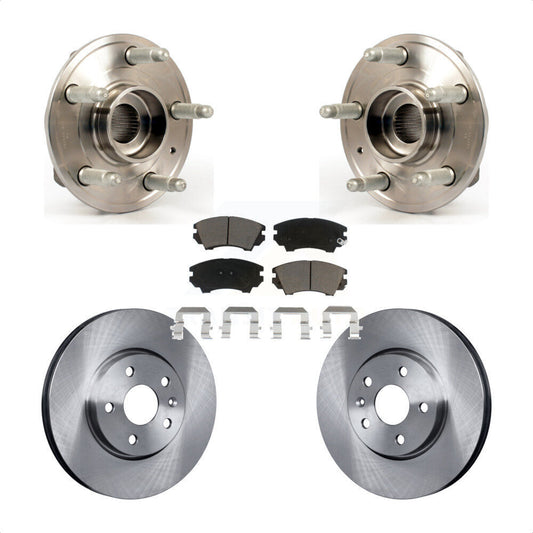 Hub Bearing Assembly Disc Brake Rotors And Pads Front Kit For Chevrolet Camaro