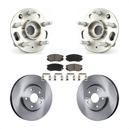 Hub Bearing Brake Rotor & Pads Front Kit For Chevrolet Equinox GMC Terrain Buick