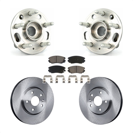Hub Bearing Brake Rotor & Pads Front Kit For Chevrolet Equinox GMC Terrain Buick