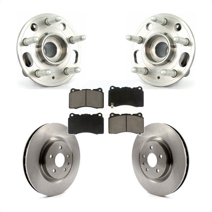 Hub Bearing Brake Rotor Pad Front Kit For 12-13 Buick Regal With Brembo Calipers
