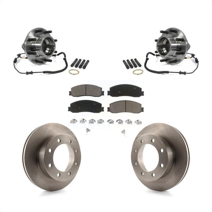Hub Bearing Disc Brake Rotor & Pads Front Kit For 2011 Ford F-350 Super Duty 4WD