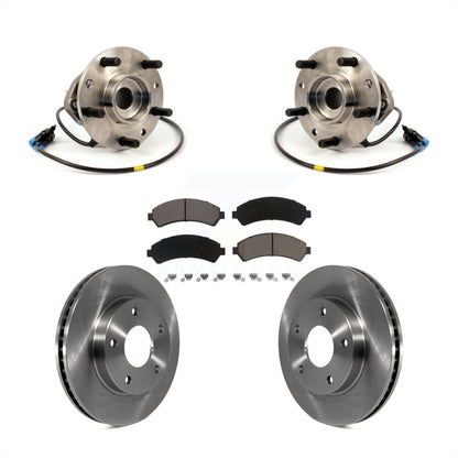 Hub Bearing Brake Rotor Pads Front Kit For Chevrolet GMC Blazer S10 Jimmy Sonoma