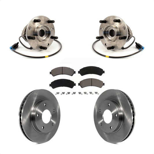 Hub Bearing Brake Rotor Pads Front Kit For Chevrolet GMC Blazer S10 Jimmy Sonoma