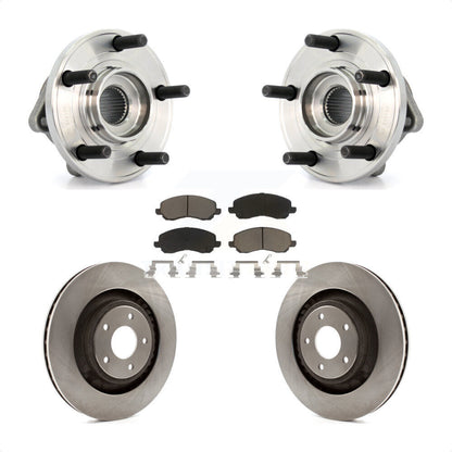 Hub Bearing Brake Rotor And Pad Front Kit For Chrysler 200 Dodge Caliber Avenger
