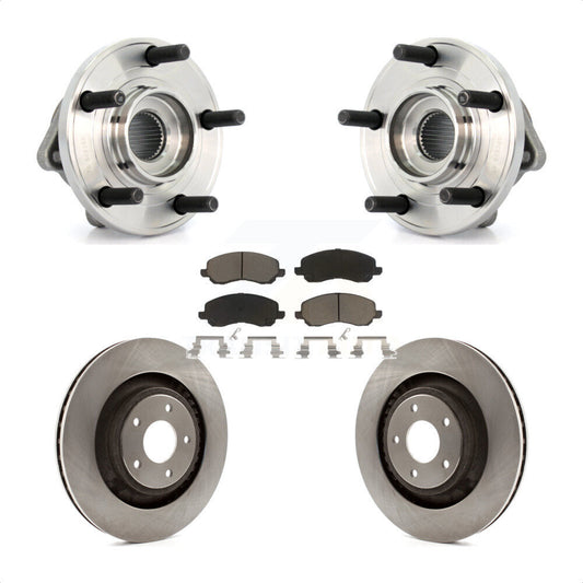 Hub Bearing Brake Rotor And Pad Front Kit For Chrysler 200 Dodge Caliber Avenger