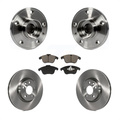 Hub Bearing Assembly Brake Rotor & Pads Front Kit For Volvo XC70 S60 V60 S80 V70