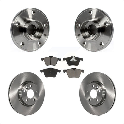 Hub Bearing Assembly Disc Brake Rotors And Ceramic Pads Front Kit For Volvo V70