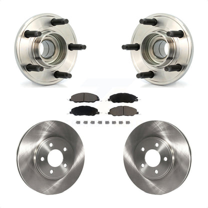 Hub Bearing Brake Rotor Pads Front Kit For Ford Mustang Bullitt with 4-Wheel ABS