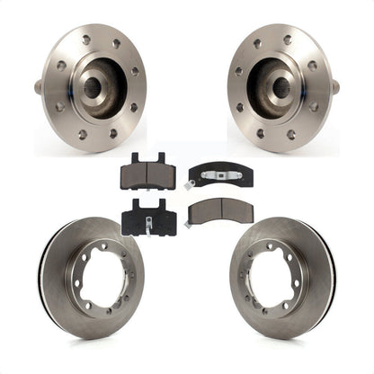 Hub Bearing Brake Rotor Pad Front Kit For 99 Dodge Ram 2500 4WD with 2-Wheel ABS