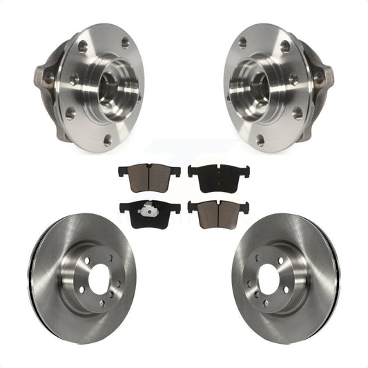 Hub Bearing Assembly Disc Brake Rotors And Ceramic Pads Front Kit For BMW X3 X4