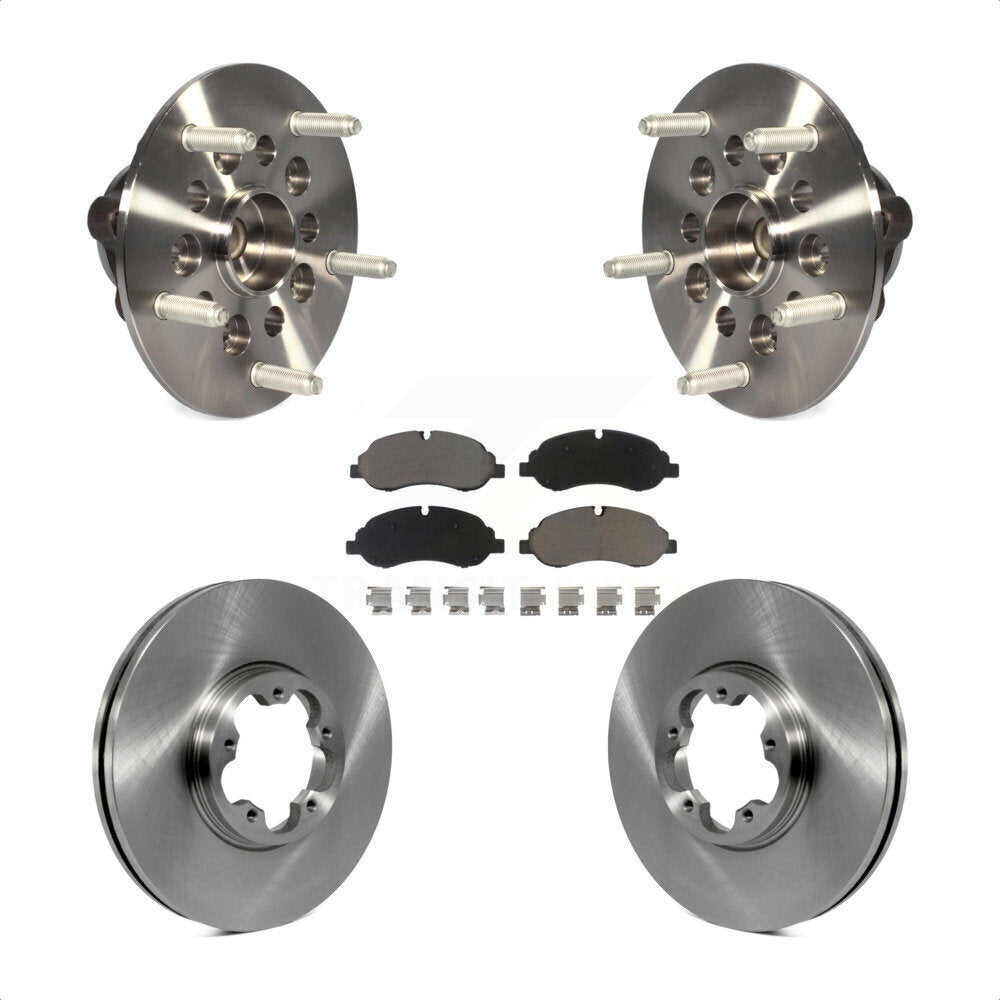Hub Bearing Assembly Brake Rotor Pads Front Kit For Ford Transit-250 Transit-150