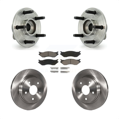 Hub Bearing Disc Brake Rotor Pads Front Kit For Dodge Ram 1500 With 5 Lug Wheels