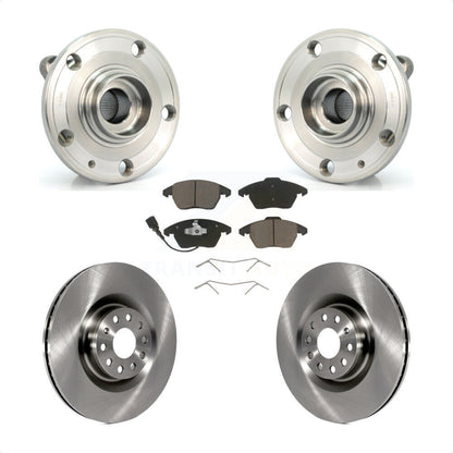 Hub Bearing Disc Brake Rotor Pad Front Kit For Volkswagen CC GTI Audi A3 Quattro