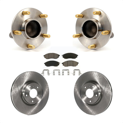 Hub Bearing Assembly Disc Brake Rotor Pad Front Kit For INFINITI G35 Nissan 350Z