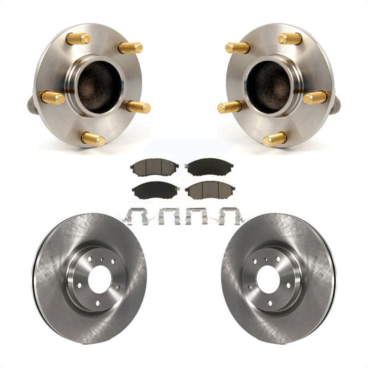 Hub Bearing Assembly Disc Brake Rotor Pad Front Kit For INFINITI G35 Nissan 350Z