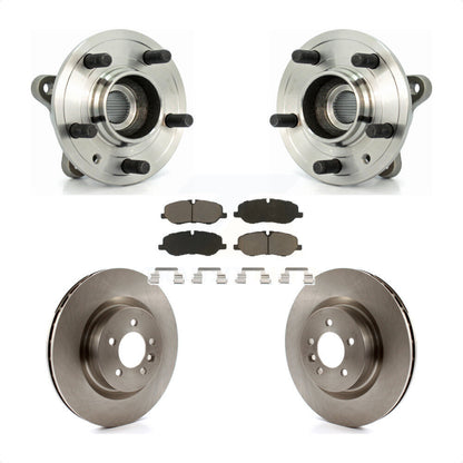 Hub Bearing Brake Rotor & Pads Front Kit For Land Rover Range Sport Supercharged