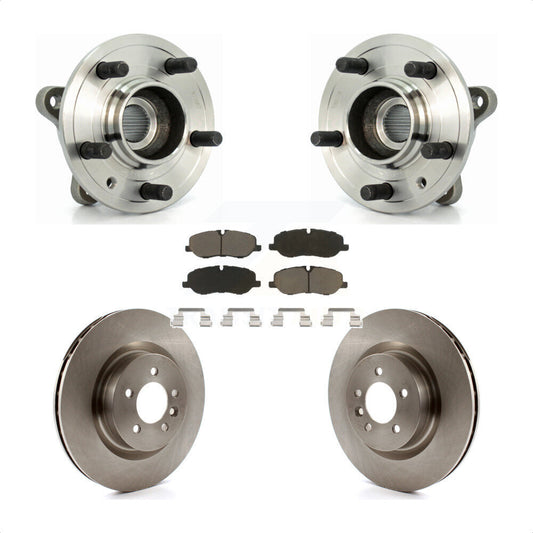 Hub Bearing Brake Rotor & Pads Front Kit For Land Rover Range Sport Supercharged
