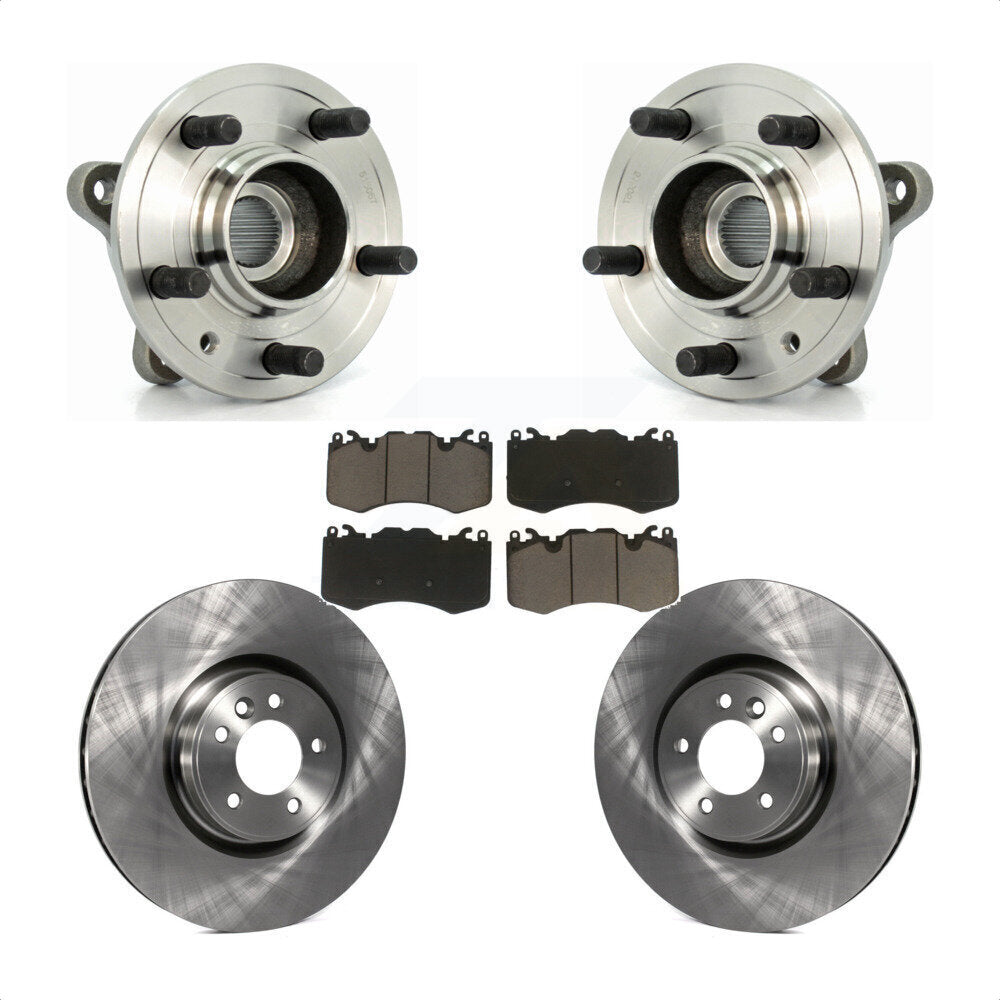 Hub Bearing Brake Rotor & Pads Front Kit For Land Rover Range Sport Supercharged