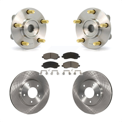 Hub Bearing Brake Rotor & Pads Front Kit For Chrysler Sebring Mitsubishi Eclipse