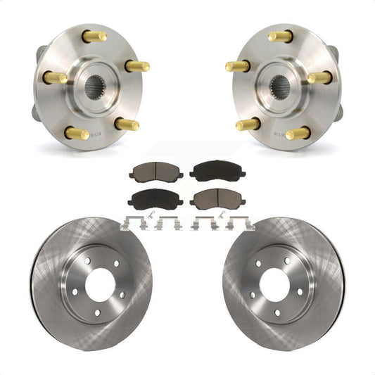 Hub Bearing Brake Rotor & Pads Front Kit For Chrysler Sebring Mitsubishi Eclipse