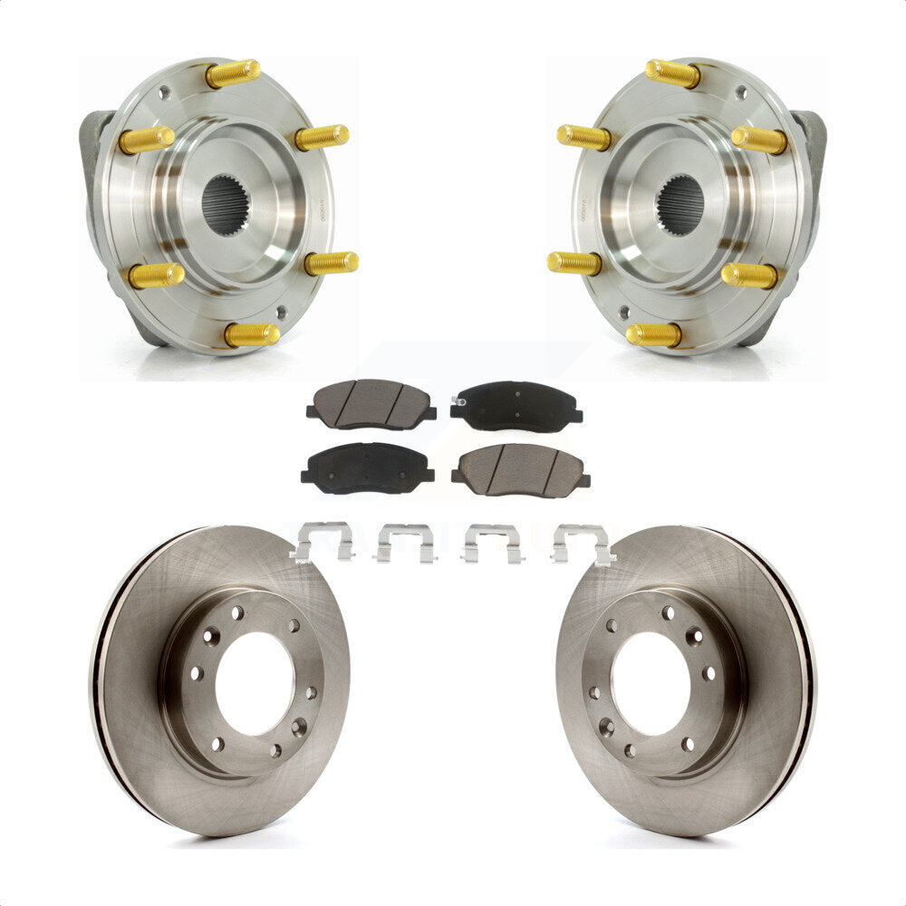 Hub Bearing Assembly Brake Rotor Pads Front Kit For Kia Sedona Hyundai Entourage
