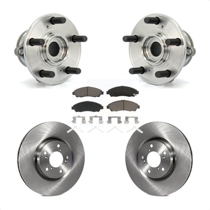 Hub Bearing Assembly Brake Rotor And Pad Front Kit For Honda Pilot Acura MDX ZDX