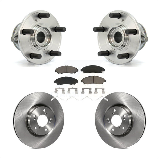 Hub Bearing Assembly Brake Rotor And Pad Front Kit For Honda Pilot Acura MDX ZDX
