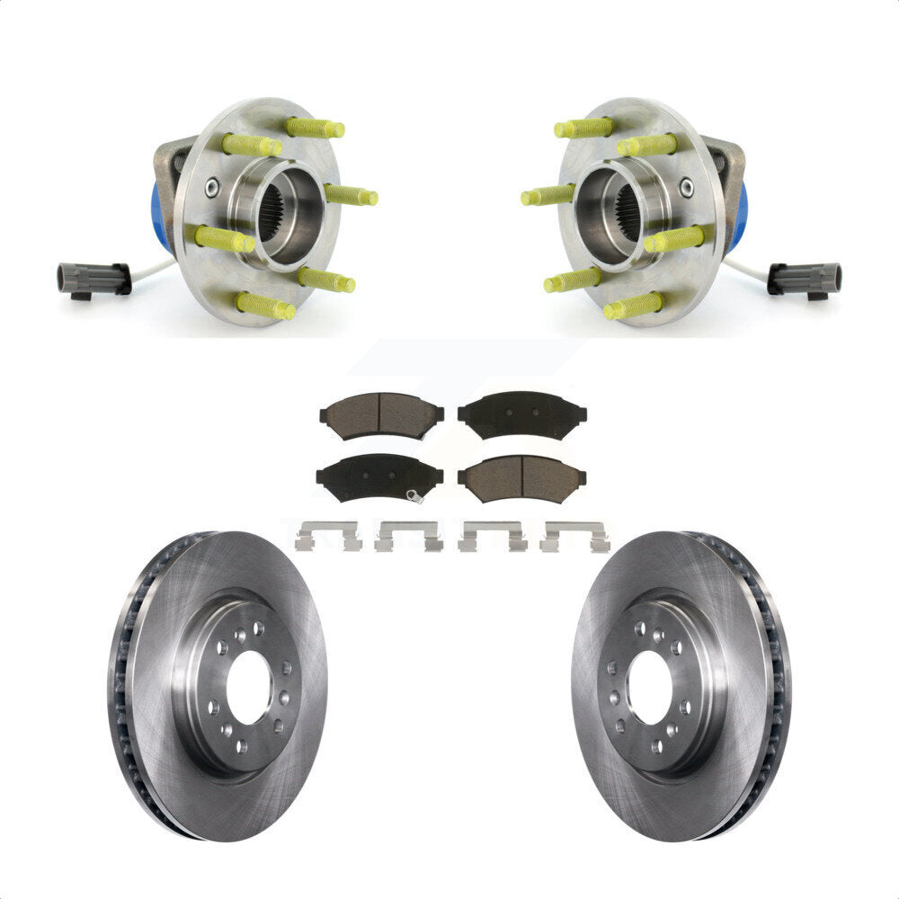 Hub Bearing Brake Rotor And Pad Front Kit For Pontiac Montana Chevrolet Uplander