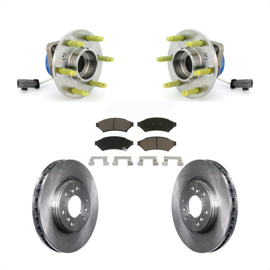 Hub Bearing Brake Rotor And Pad Front Kit For Pontiac Montana Chevrolet Uplander