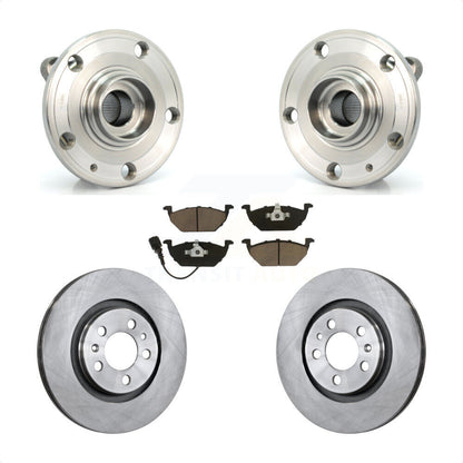 Hub Bearing Assembly Disc Brake Rotor & Pads Front Kit For Volkswagen Jetta City